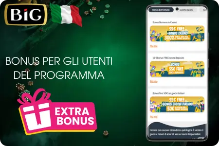 Big casino ios bonus esclusivi per utenti